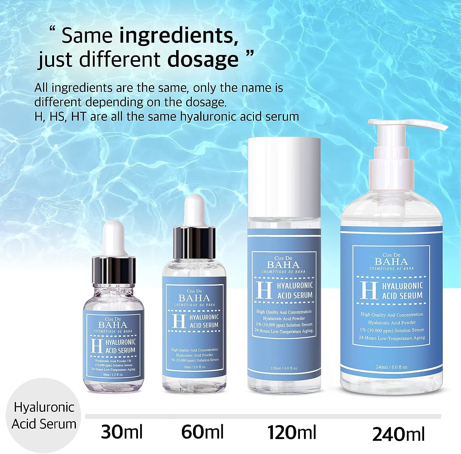 Revitalize Your Skin with Pure Hyaluronic Acid 1% Powder Serum - Intense Hydration, Anti-Aging Benefits, and Visible Plumping for a Youthful Glow