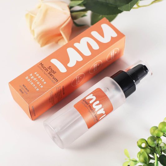Nuri Snail Mucin Serum - 96% Snail Mucin & Hyaluronic Acid for Youthful, Hydrated Skin - Effortless Pump Application - Essential Korean Skincare Solution